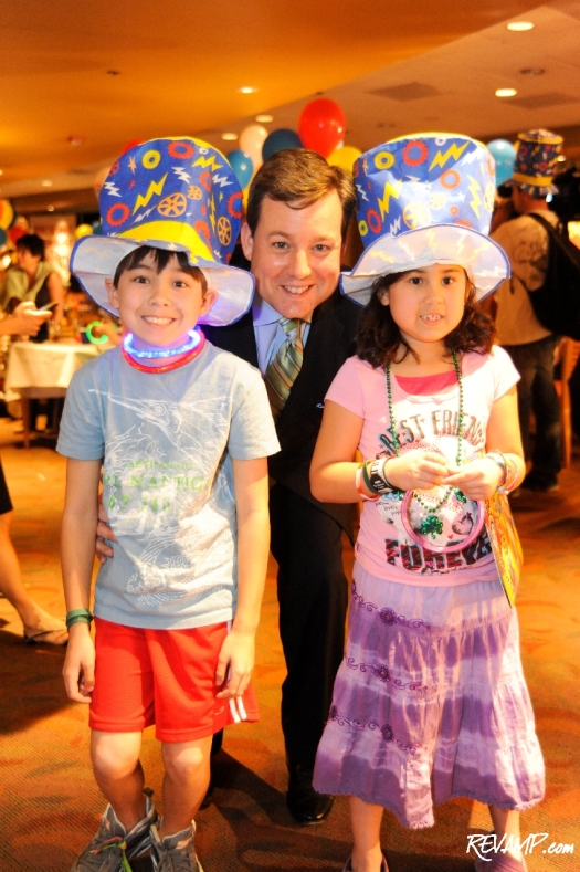 Chief White House correspondent Ed Henry with his two children; Mila Henry and Patrick Henry